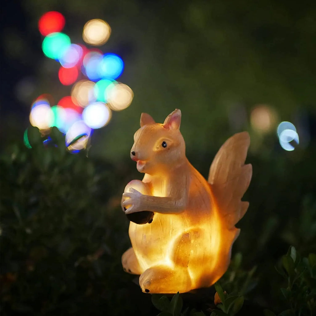 Solar outdoor waterproof luminous simulation animal lamp in eagle shape for garden ambience