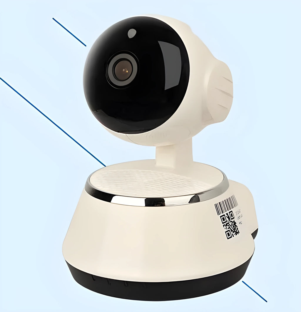 Wireless IP camera 720P home security with night vision, two-way intercom, and motion detection