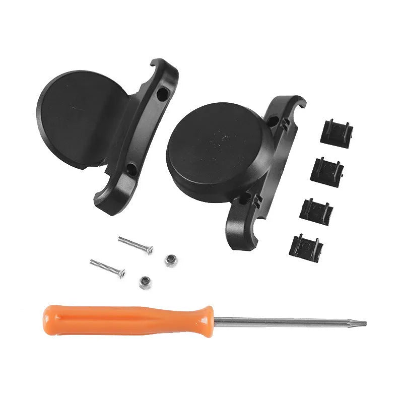 Black ABS plastic bicycle GPS tracker mounting bracket with anti-theft bolts for seat post installation