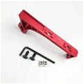 Metal tactical hand stop accessory for Picatinny rail with M-LOK and KEY-MOD mounting options