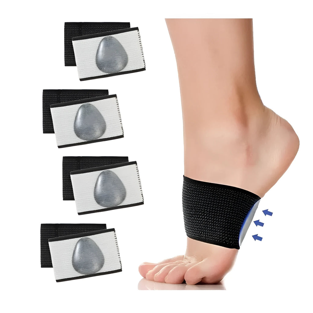 PU elastic foot bandage with arch support in ordinary and heart style options