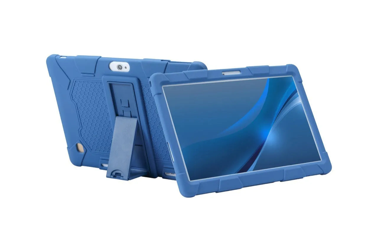 Little Overlord H10 Pro M20 10.1-inch silicone tablet case in multiple colours with built-in stand.