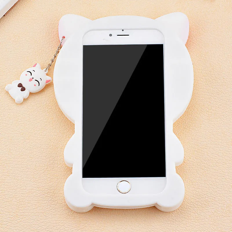 Soft silicone phone case for Samsung and iPhone devices with edge-proof protection