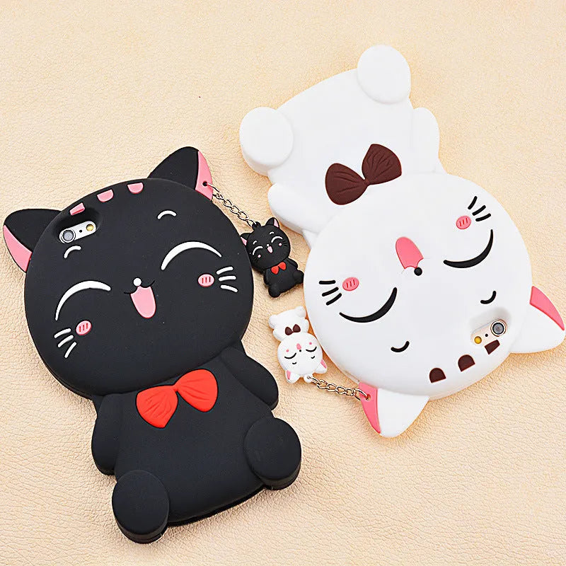 Soft silicone phone case for Samsung and iPhone devices with edge-proof protection
