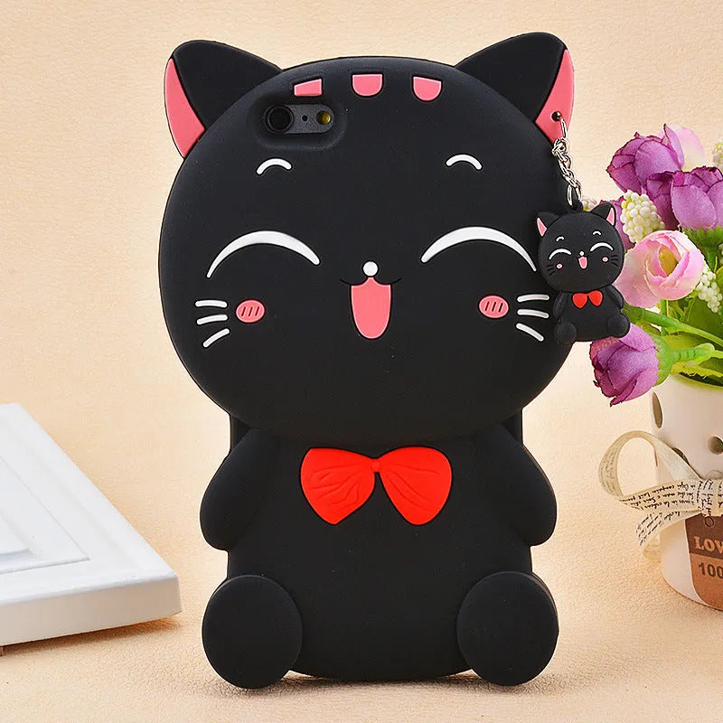 Soft silicone phone case for Samsung and iPhone devices with edge-proof protection