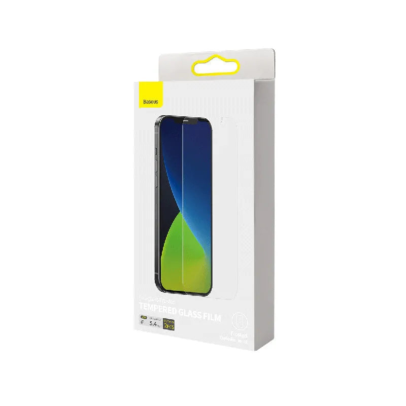 0.25mm full glass frosted tempered film screen protector for iPhone 12 Mini 5.4 inch two pack with cleaning kit