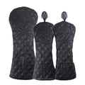 Black and white waterproof golf wooden pole protective cover for club protection