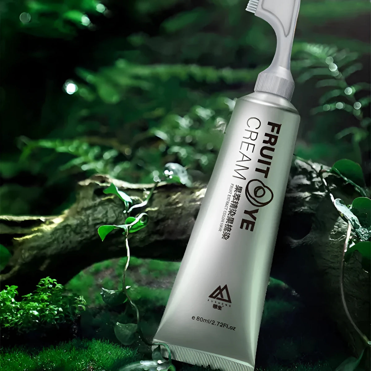 Lifelike fruit colour hair dye cream 80ml in black, black brown, and chestnut brown shades