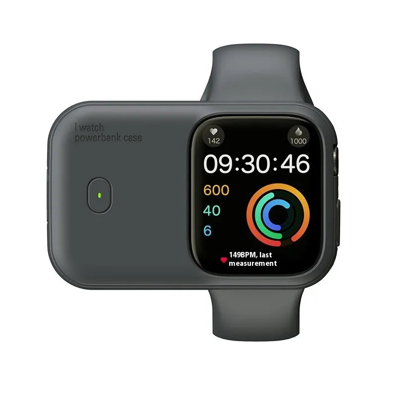 Apple Watch portable wireless charging case power bank with silicone protective case