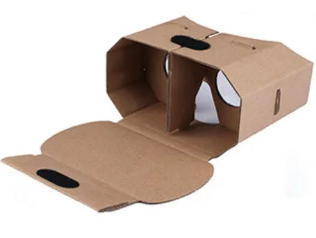 Paper carton virtual reality glasses for smartphones with 3.5 to 6 inch screens