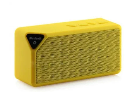 Cannon X3 cube-shaped wireless Bluetooth speaker in five colour options showing portable design