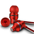 Wired in-ear headphones with 3.5mm plug and built-in microphone in multiple colours