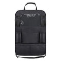 Black Oxford fabric car seat back pocket storage bag measuring 61x41cm
