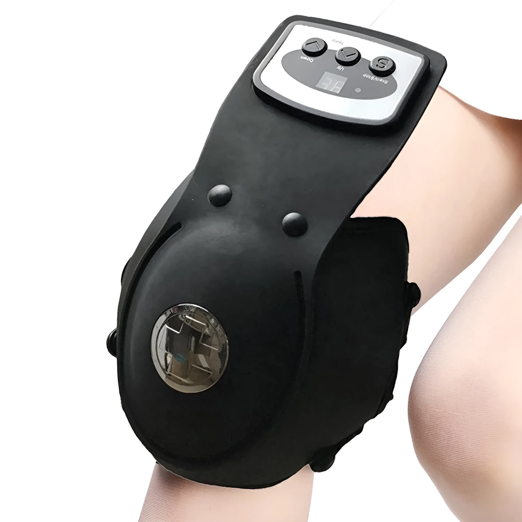 Portable knee massager with infrared heat warming, knee pads, shoulder pads and temperature control