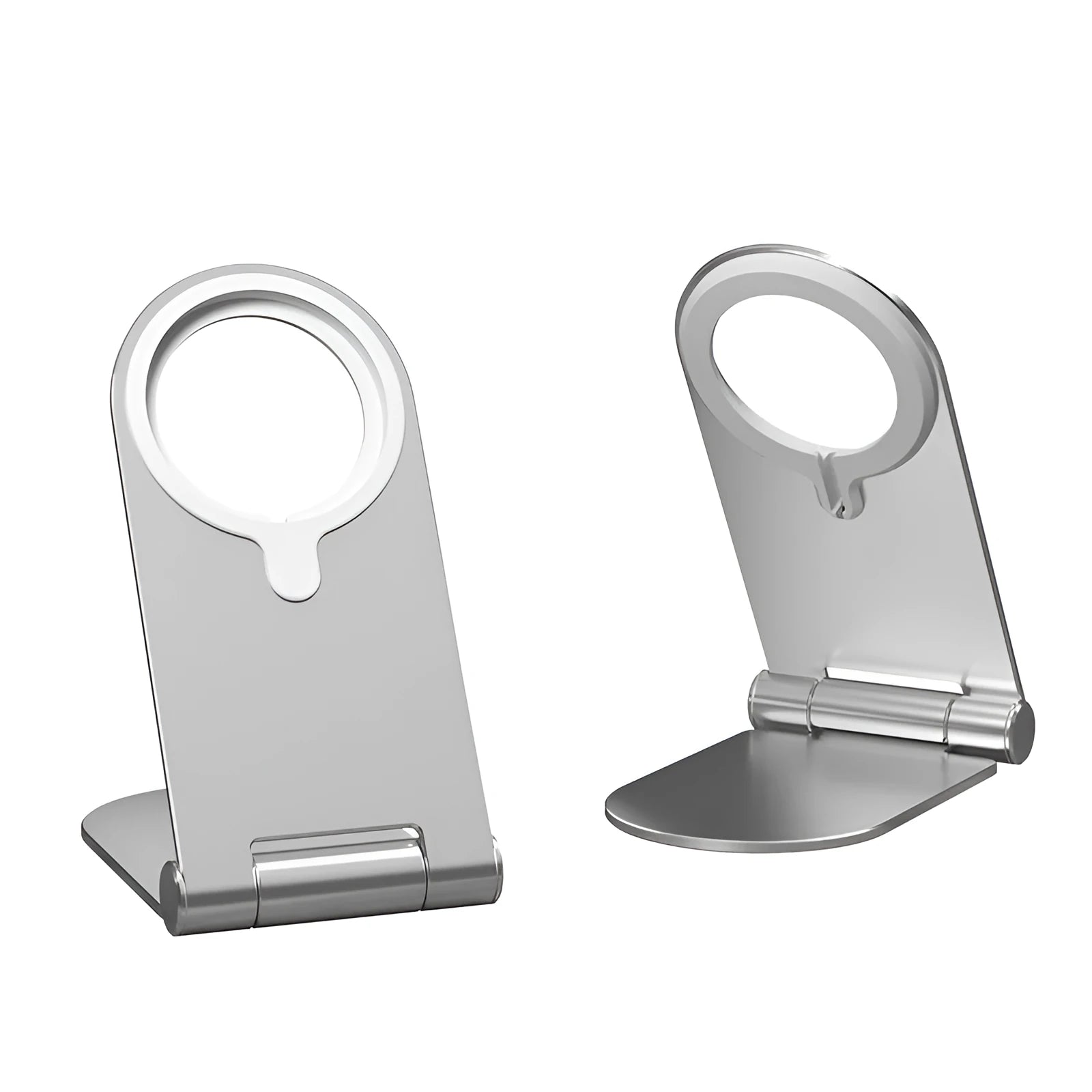 Silver vertical adjustable magnetic phone bracket for iPhone 12 series car mounting