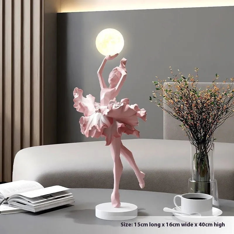 Resin decorative night light with USB charging in four colour options