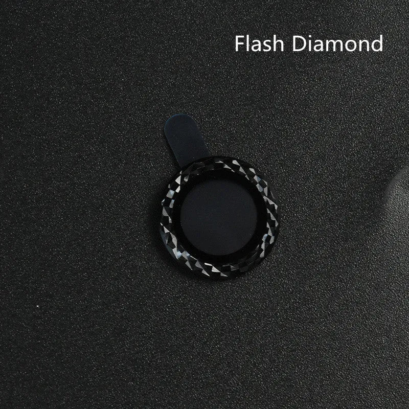 Diamond pattern tempered glass lens protector and aluminium ring for iPhone 12 and 11 models