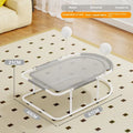 Large breathable fabric cat kennel with bracket ventilation in grey colour