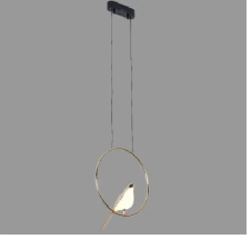 Modern aluminium alloy ceiling light with iron chandelier framework and adjustable height feature