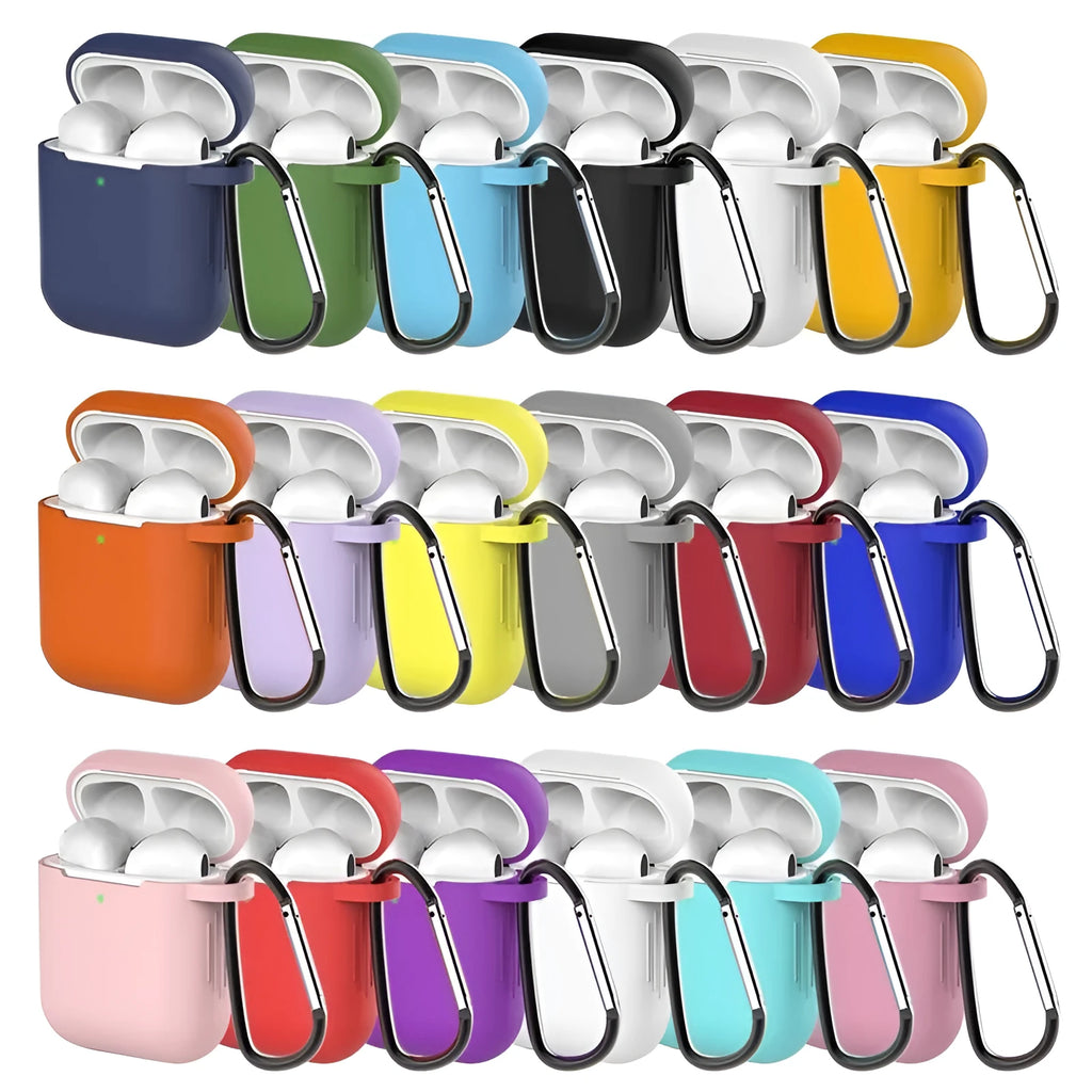 Liquid silicone AirPod covers in multiple colours for 1st and 2nd generation models
