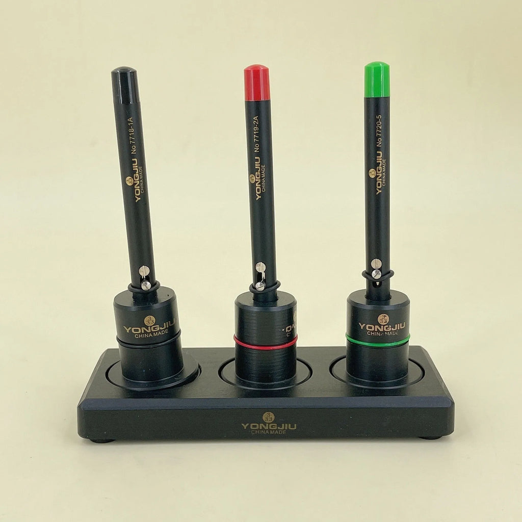A single watch repair oiling pen for precision lubrication of small mechanisms.