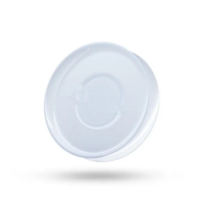 Transparent circular and square silicone nano gel adhesive pads on a smooth surface