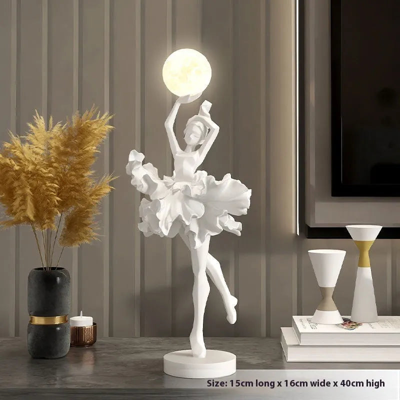 Resin decorative night light with USB charging in four colour options