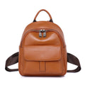 All-match first layer cowhide women backpack in black, 24x20x10cm, business travel handbag