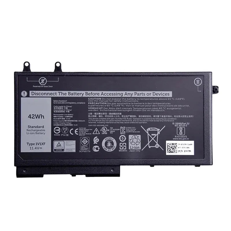 Dell 5501 5401 1V1XF 42WH 11.4V built-in laptop battery