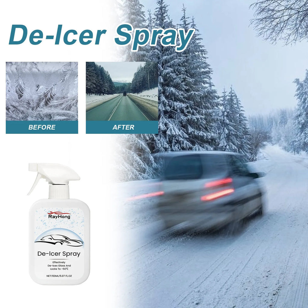 150ml car windscreen de-icer spray bottle for frost and ice removal
