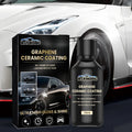 Automotive graphene ceramic coating kit with 70ml solution, sponge, towel, gloves and coating cloths