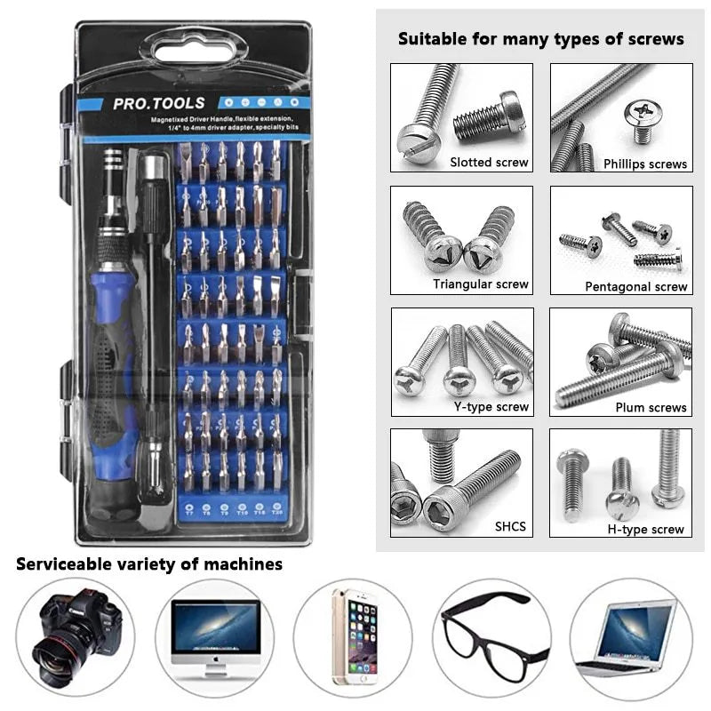 60W soldering iron and 60-in-1 magnetic screwdriver kit in tools bag backpack for electronics repair