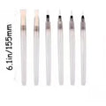 Wood pulp painting paper set with six fountain pens including heart, round and square sheets