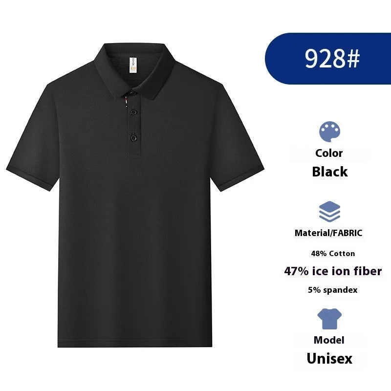 Solid colour cotton blend polo shirt for catering workwear in multiple colours and sizes.