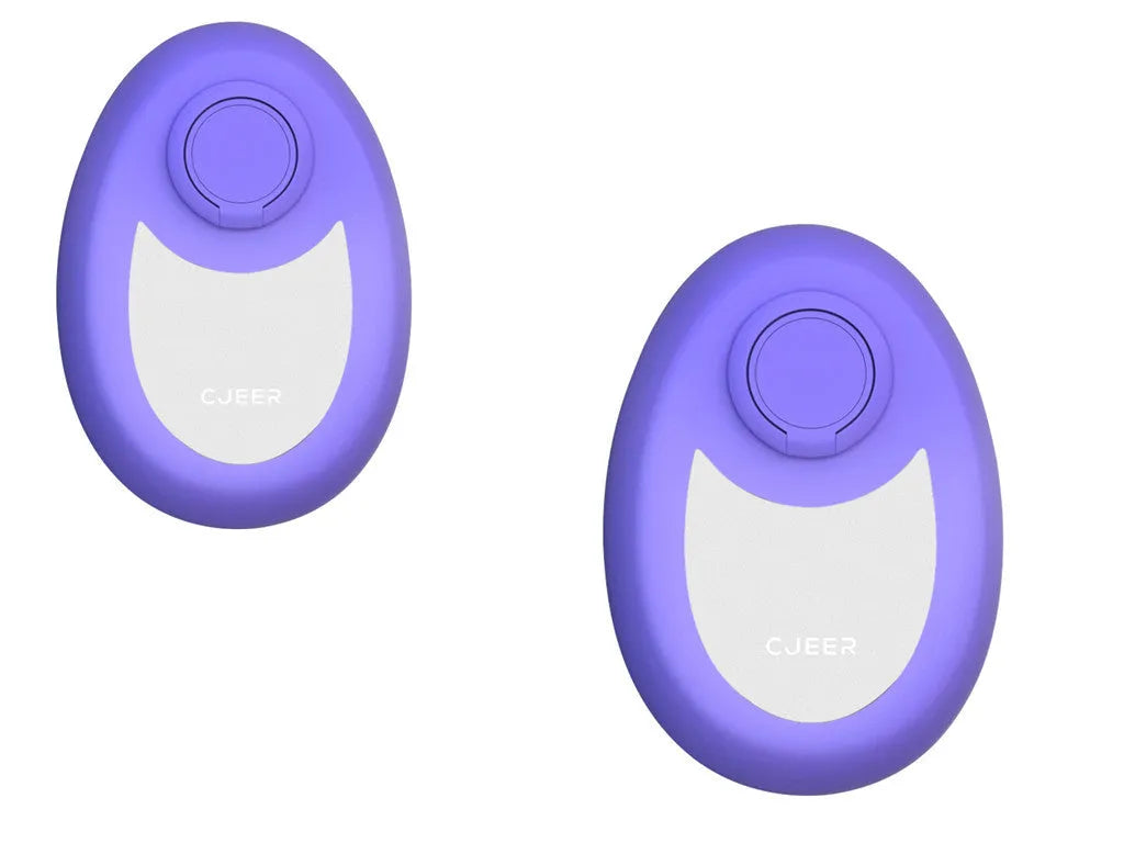 CJEER crystal hair removal tool with nano-glass surface and metal finger ring in green colour