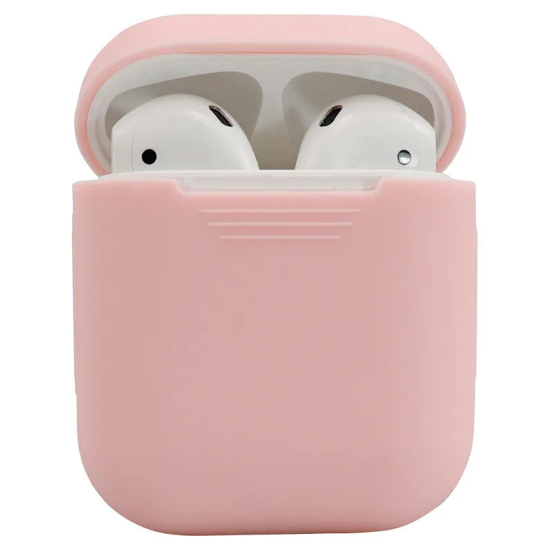 Silicone protective cover for AirPods 2 wireless headphones in multiple colour options