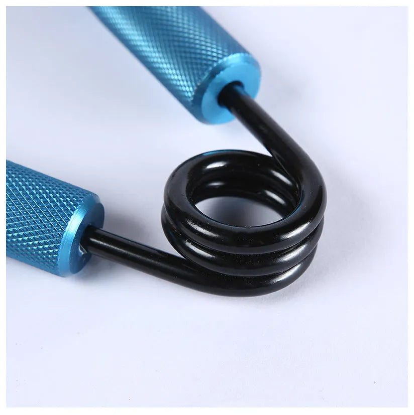 Metal spring gripper with adjustable resistance for hand rehabilitation and grip strength training