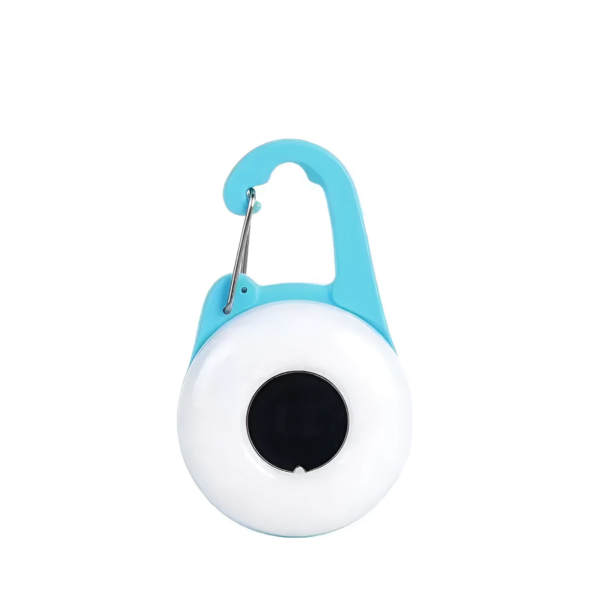 Bright LED dog collar light with silicone strap and USB cable, for night walking safety