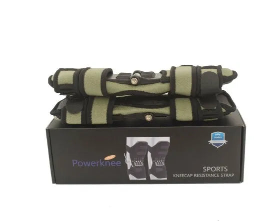 Adjustable knee brace patella support booster with spring mechanism and breathable fabric