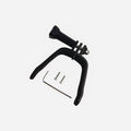 3D printed FPV drone top expansion bracket with soft sponge padding for GoPro-compatible camera mounting