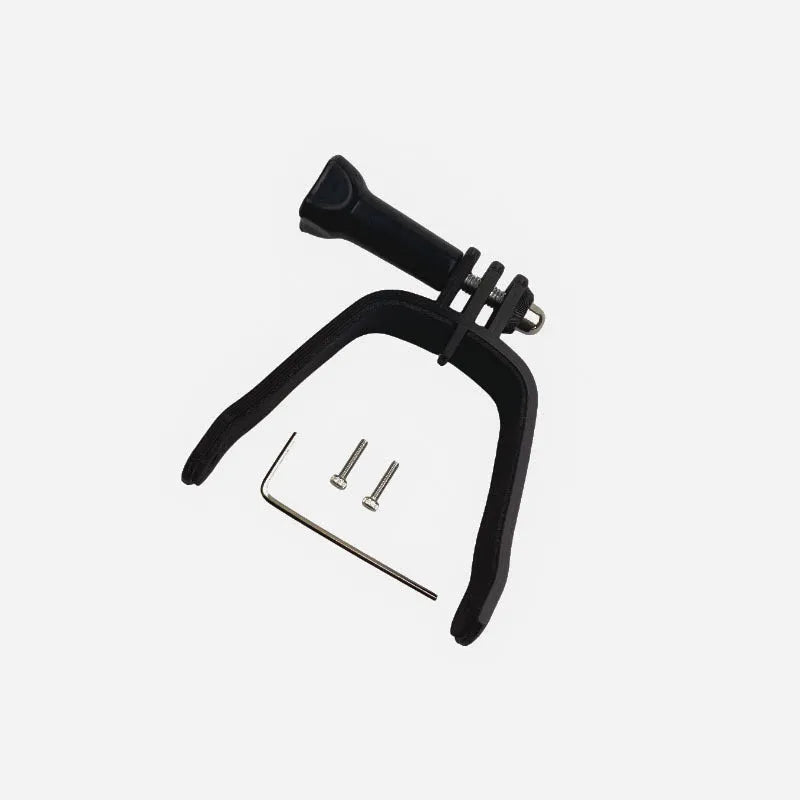 3D printed FPV drone top expansion bracket with soft sponge padding for GoPro-compatible camera mounting