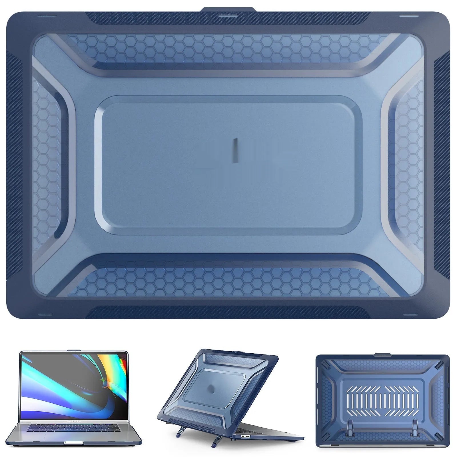 MacBook protective shell case in four colour options for Air and Pro models from 2018 to 2023