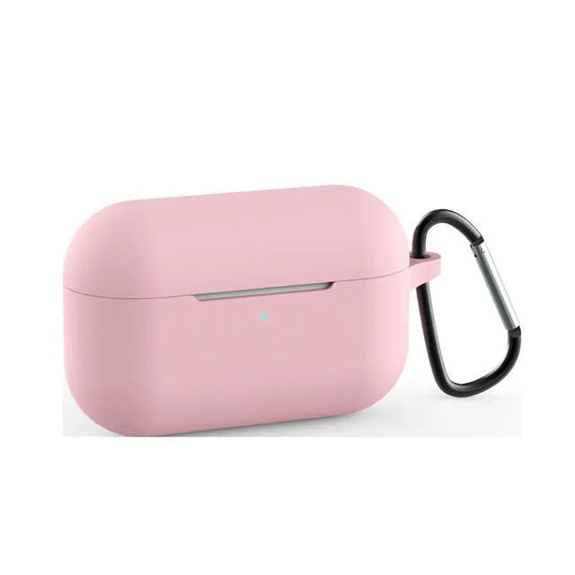 Soft silicone protective cover for AirPods Pro wireless headphones in multiple colours.