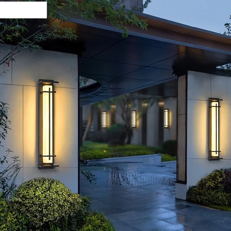Strip wall lamp 50cm aluminium IP65 outdoor wall light for garden patio