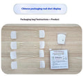Skin colour neck pattern sling tape with 20 patches in 4-pack set for invisible neckline support