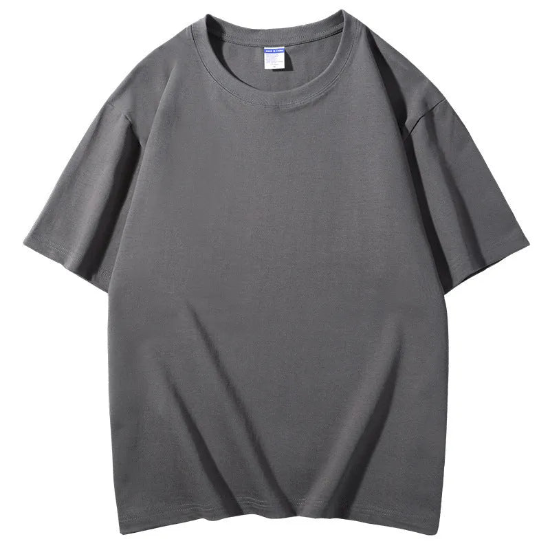 Men's loose fit cotton t-shirt in multiple colours with round neck and printing pattern design