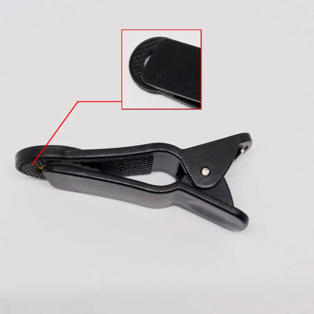 Universal 12x telescopic telephoto lens with collar clip mount for smartphones
