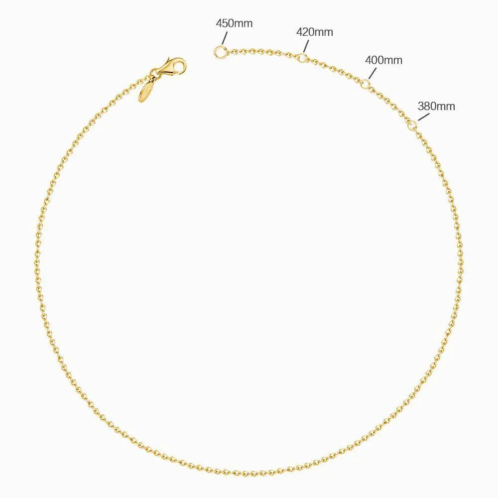 Custom heart shaped letter necklace in 925 silver with gold finish pendant