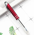 Multifunctional metal capacitive stylus pen with LED light in five colour options