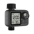 Single-out knob timing irrigator automatic watering device dual output black ABS plastic for garden irrigation